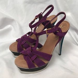 YSL Tribute Color Block Sandals