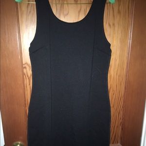 Plain black dress