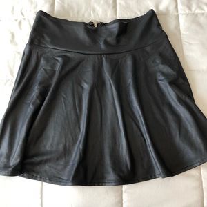 Faux Leather Skirt
