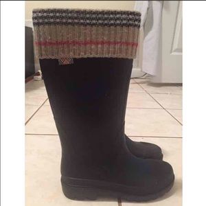 Burberry mid calf rainboots
