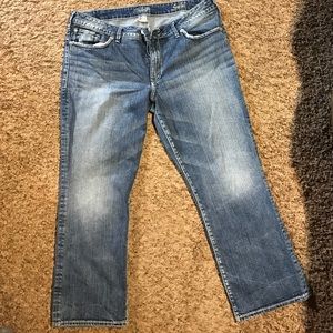 Silver Suki Capri jeans size 18