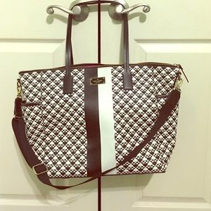 Kate ♠️Spade ❤️Diaper Bag white and black w/ pink✨