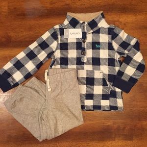 NWT!! Carter's® Fleece Quarter Zip & Pants Set