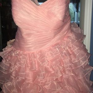 Sweetheart strapless prom dress