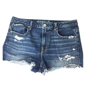 American Eagle Distressed Jean Shorts - Size 12