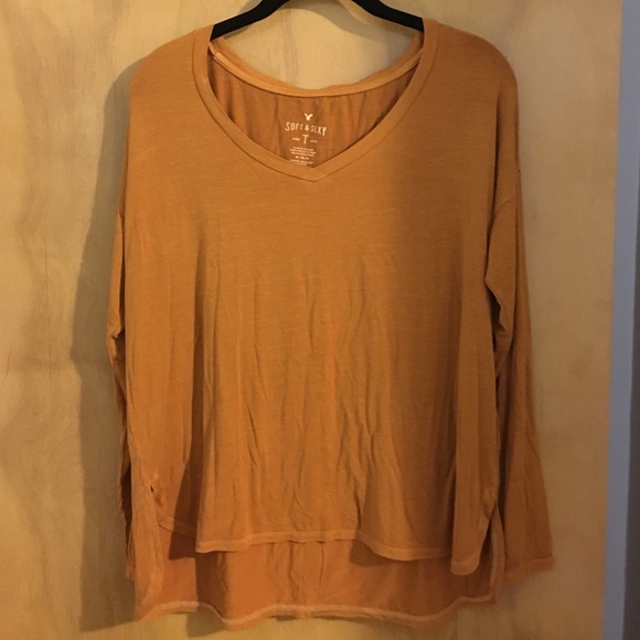 Soft & Sexy AE Orange Rust Long Sleeved Shirt
