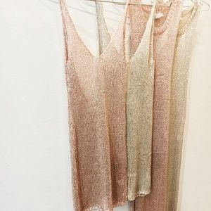 Rose gold chainmail mini