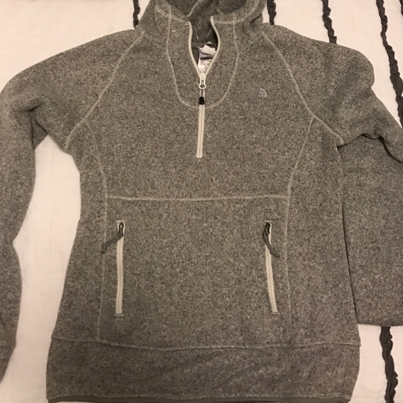 North Face Grey Quarter Zip