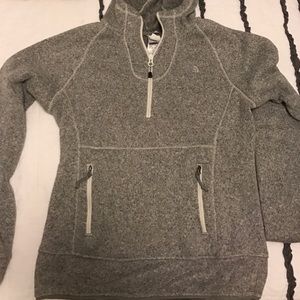 North Face Grey Quarter Zip