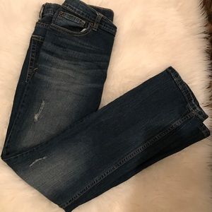 Lightly distressed blue jeans (cat and jack)