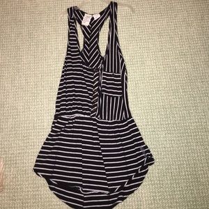 Black and white striped tank top from Billabong