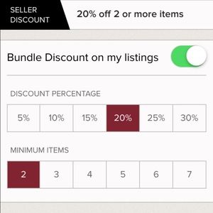 NEW 20% bundle discount off of 2 items