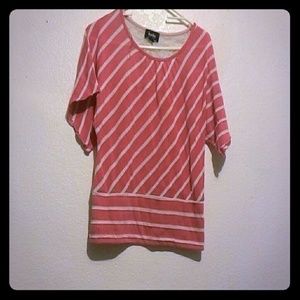 Hot pink lace blouse