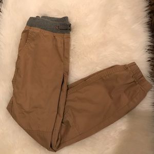Tan joggers