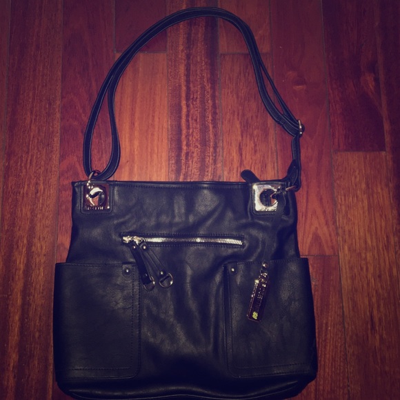 New Large Black Purse, Shoulder Strap
