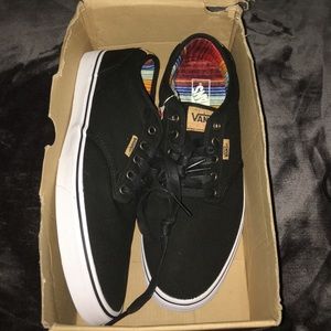 MENS Black and White Vans