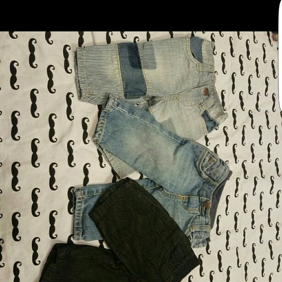 3 pairs of 0-3 month boys jeans