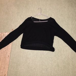 Long sleeve cropped shirt