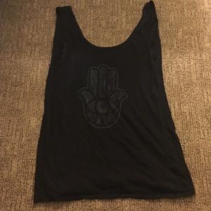 Onzie Open back Hamsa tank top