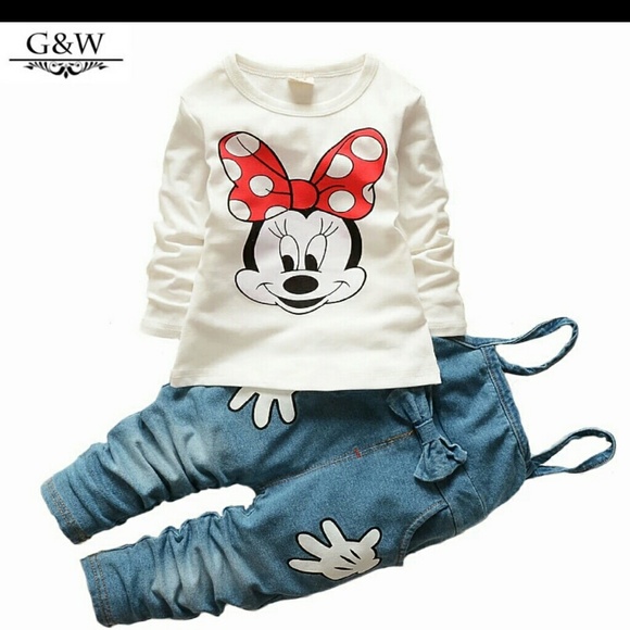 Children's Sets Minnie T-shirt & Denim - Picture 1 of 1