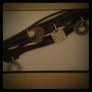 Brown Leather Cha-cha bracelet