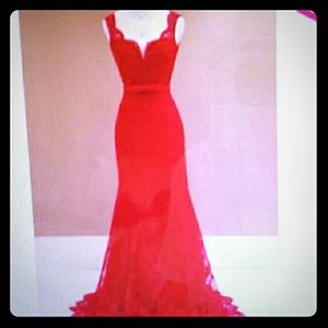 Stunning lace prom dress