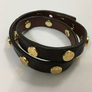 Tory Burch leather wrap bracelet