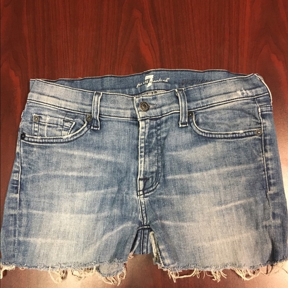 7 for All Mankind Denim Cutoff Shorts