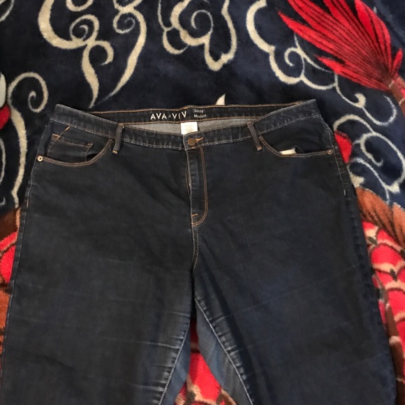 Ava Viv Skinny Moulant Jean