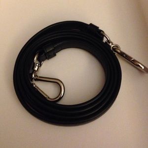 Black Leather Pocket Book Strap