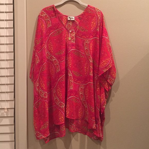 SOLD Show Me Your Mumu Pink Colada Peta Tunic - Picture 2 of 3