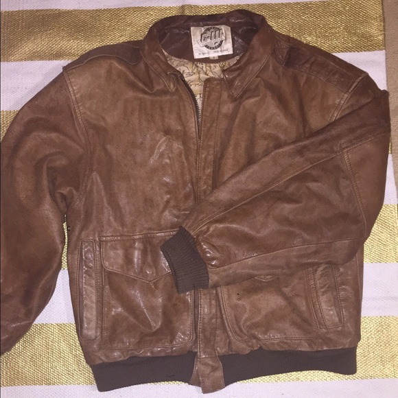 Vintage Genuine Leather Pilot Jacket/Bomber Jacket - Picture 2 of 4