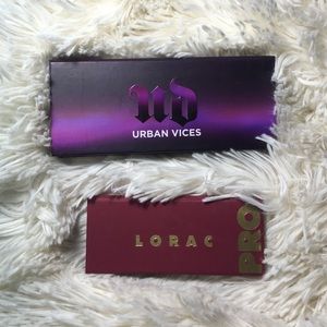 Urban Decay and Lorac Pro travel palettes bundle