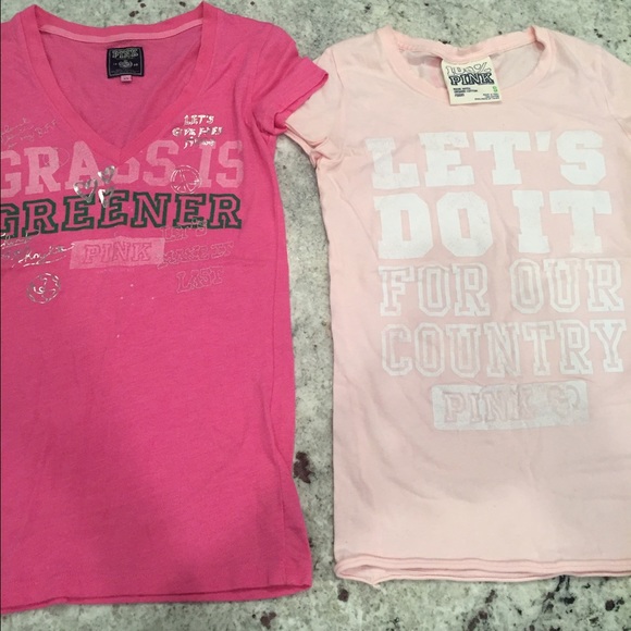 2 vs pink tees