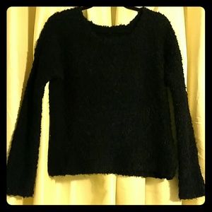 Scoop Neck Black Sweater