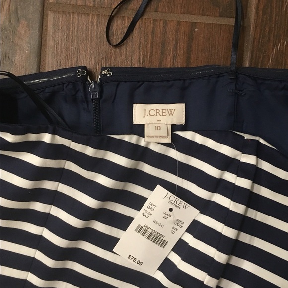 J.Crew Navy and white striped top - Picture 3 of 3