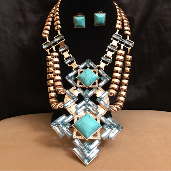Bansri Necklace, Earrings, & Bracelet Set-NWOT