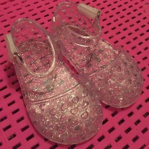Old navy silver glitter sandals