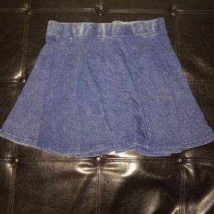 Blue high waisted skirt