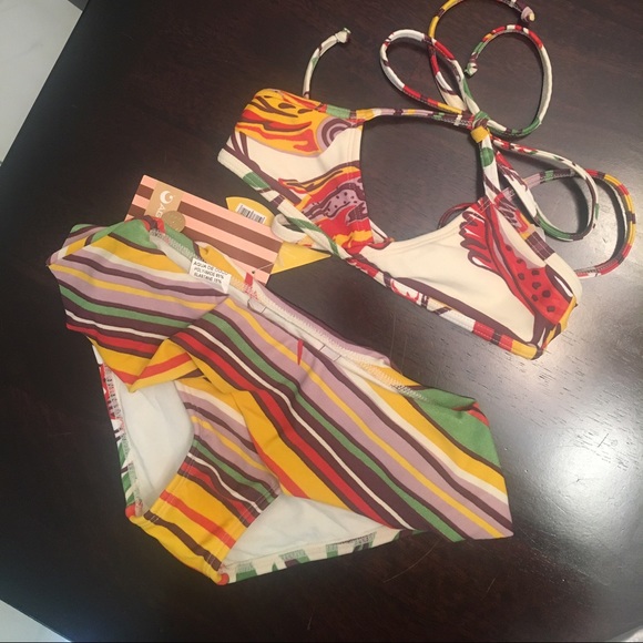 Agua De Coco - Kid's Bikini Top and Bottom
