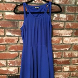 Express cobalt blue cocktail dress