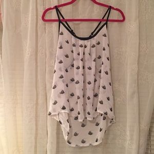 Black and White fish top
