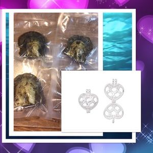 Heart pearl necklace