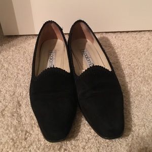 Black vero cuoio made in Italy loafers so 9aa