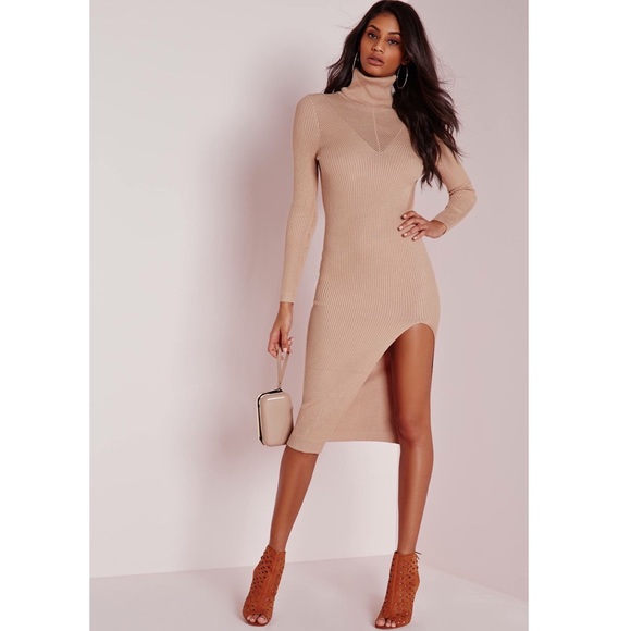 NWT Nude Midi Missguided Dress - Size M