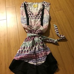 Anthropologie Maeve 100% silk long tunic