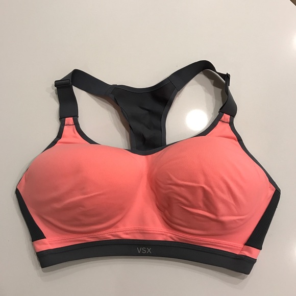 Victoria's Secret Neon Orange/Pink Sports Bra