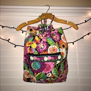 RARE Vera Bradley Drawstring Backpack (VaVa Vloom)