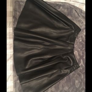 Bebe Leather Skirt