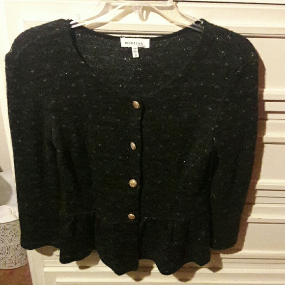 Dark grey with gold detail sweater